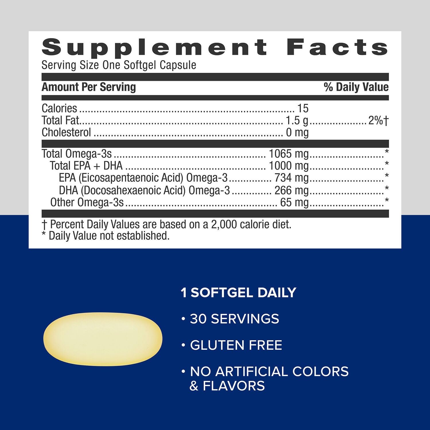 GNC Triple Strength Fish Oil bottle open with capsules ready to take.