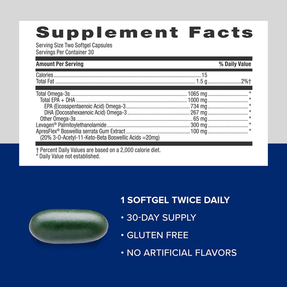 GNC Levagen ingredient close-up implying natural omega-3 support for everyday wellness.