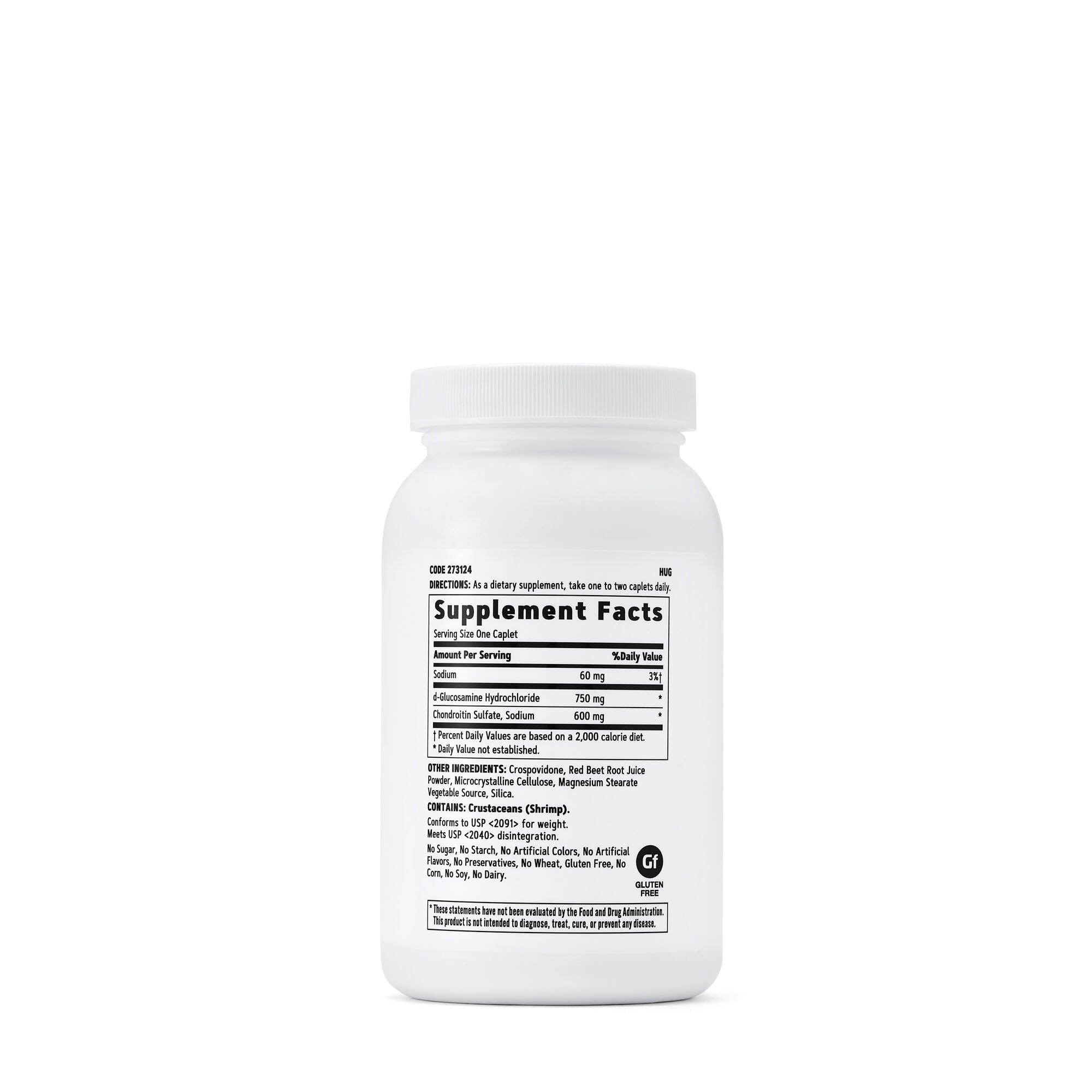 GNC Triple Strength label closeup showing 120 caplets for joint care.
