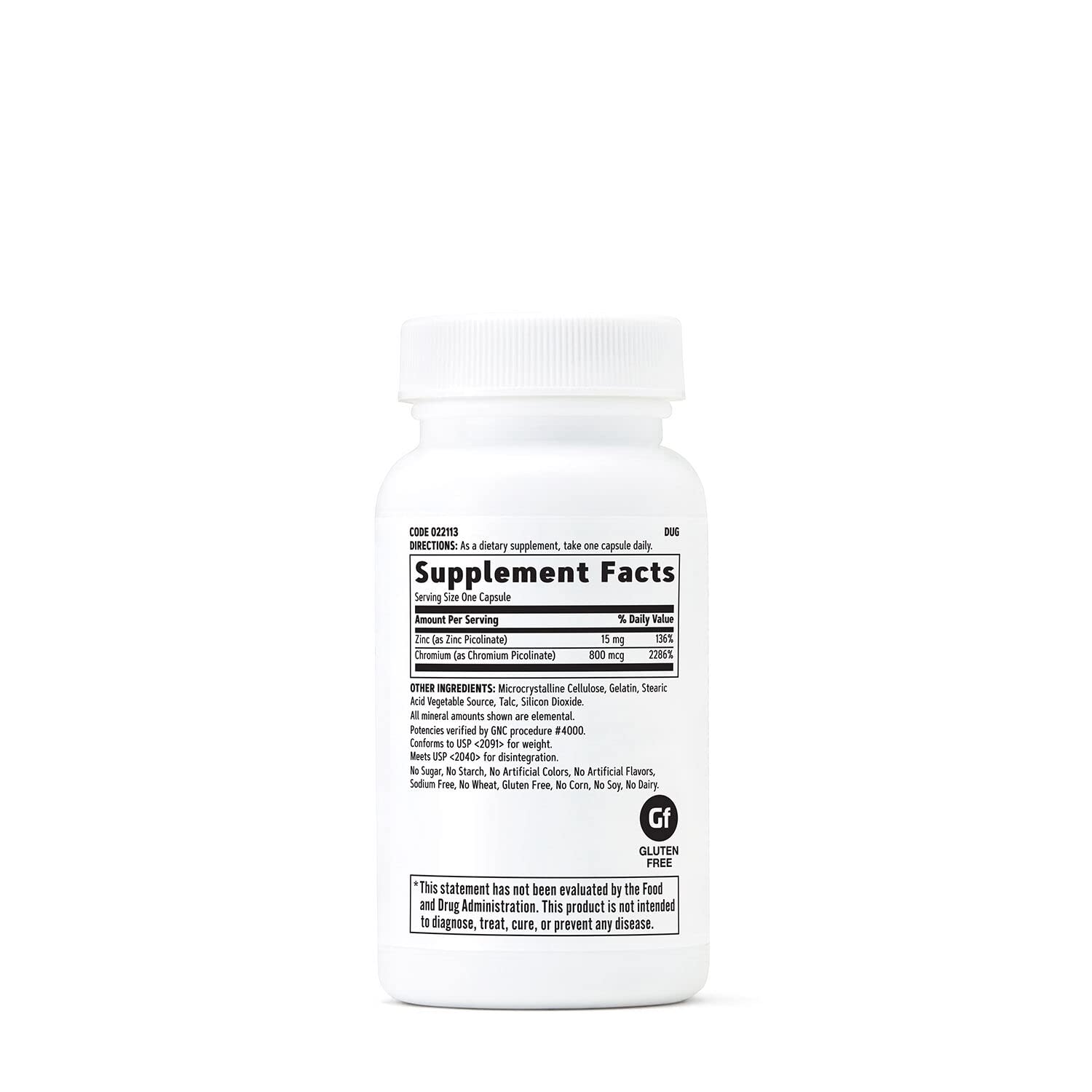 GNC Ultra Chromium Picolinate capsules in hand for on-the-go daily use