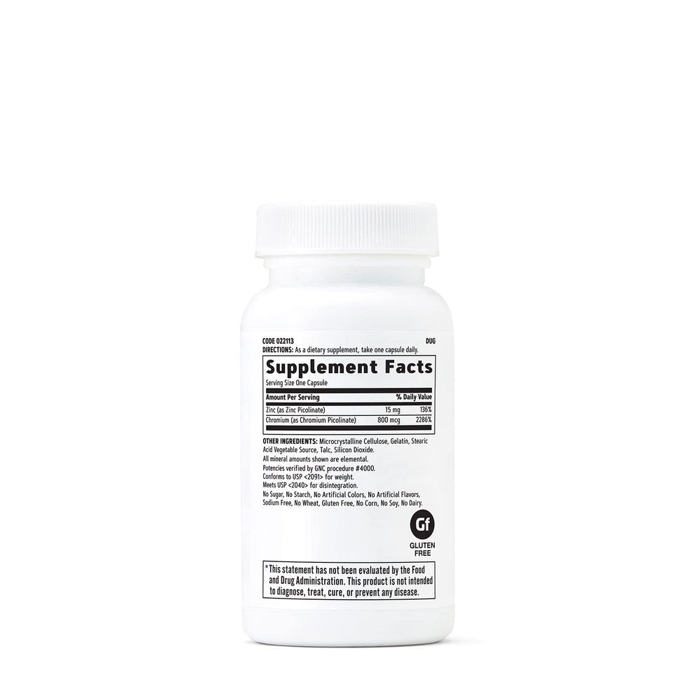 GNC Ultra Chromium Picolinate capsules in hand for on-the-go daily use