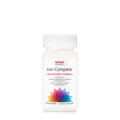 GNC Women's Iron Complete Multivitamin bottle for daily iron support and energy.