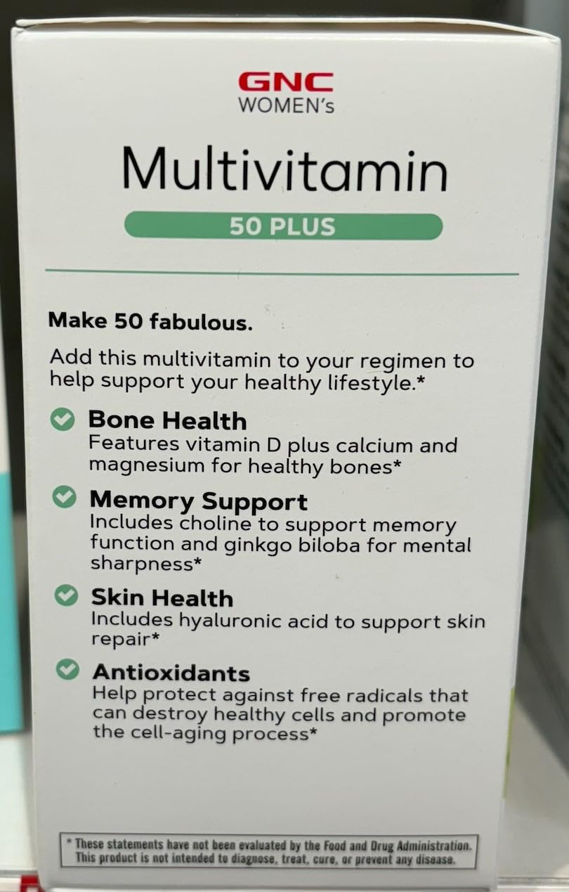 GNC packaging notes antioxidants protecting cells.
