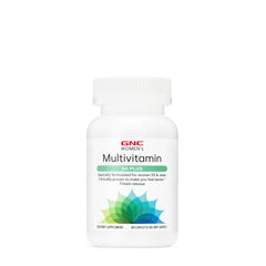 GNC Women's Multivitamin 50+ bottle promotes daily wellness.