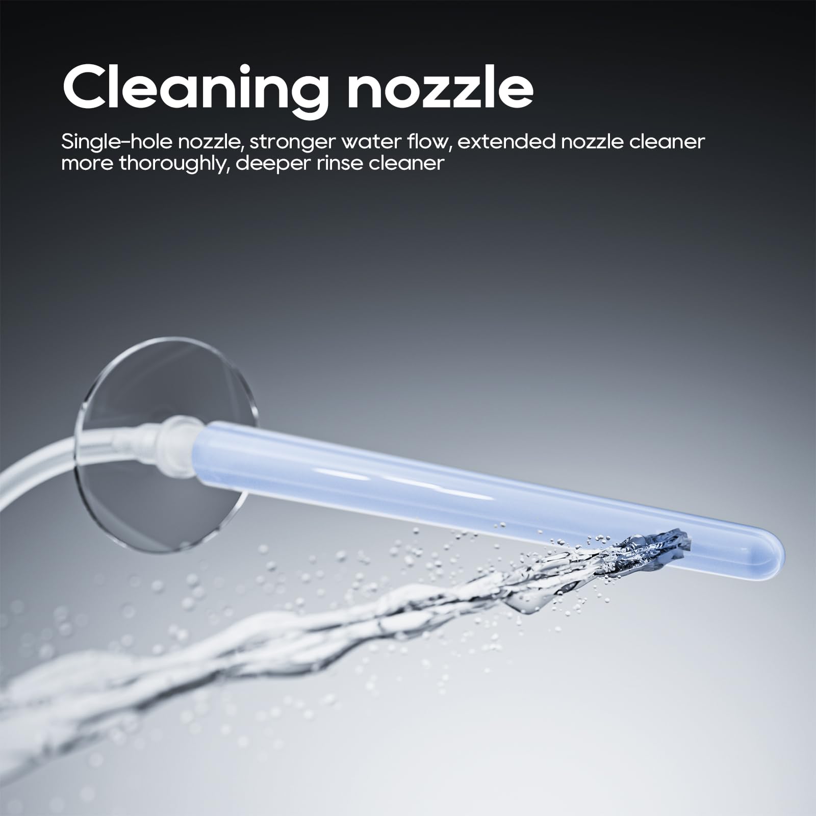 GNEGKLEAN soft nozzle close-up highlighting gentle insertion comfort