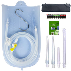 GNEGKLEAN silicone enema bag with 2-quart capacity for convenient home cleansing sessions