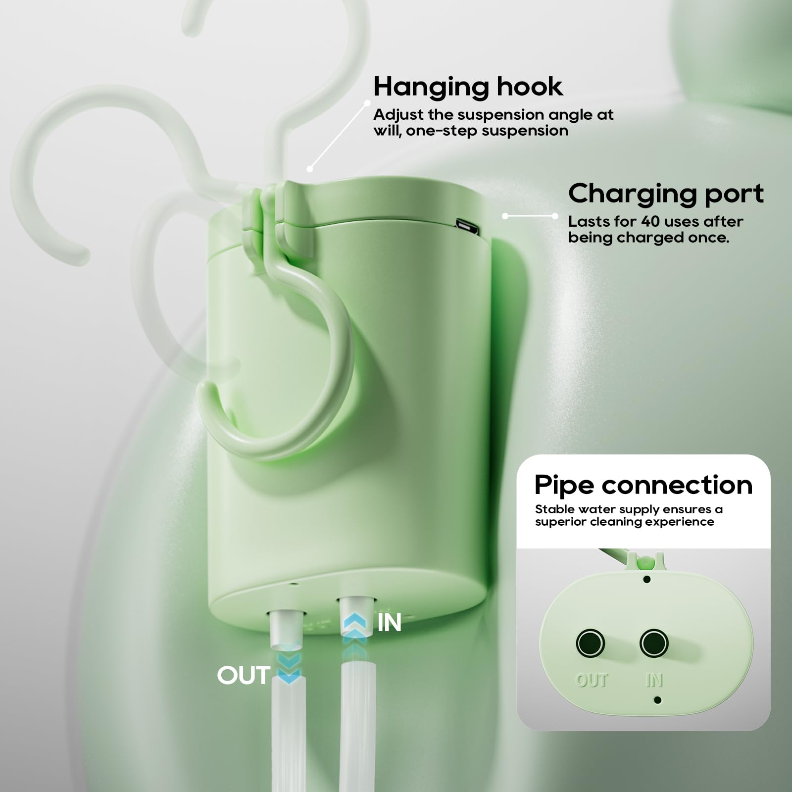 GNEGKLEAN sitting enema setup on toilet for convenient use