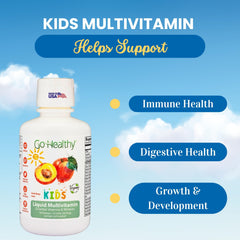 Go Healthy Kids Peach Mango flavor appeals to children during vitamin time