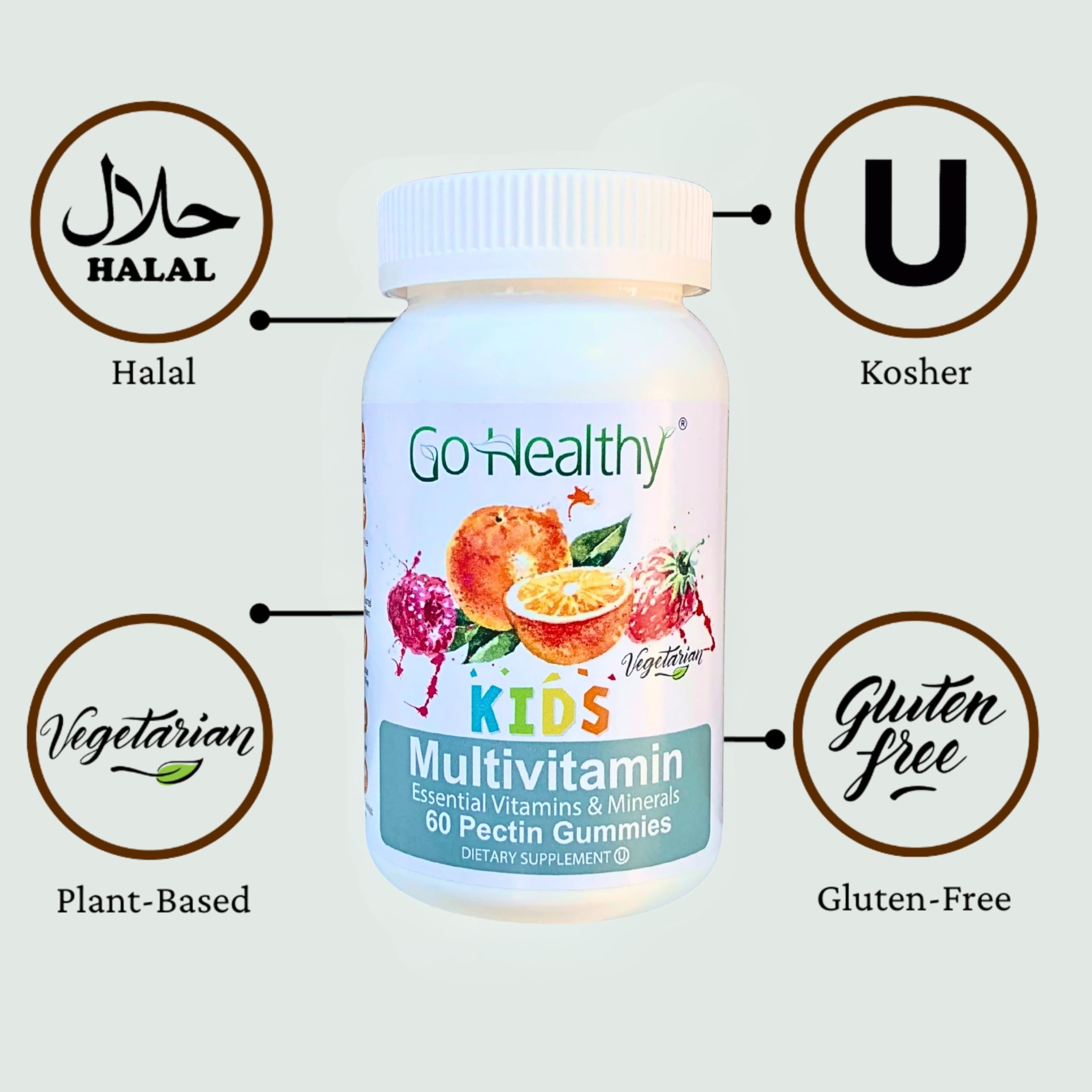 Kid taking Go Healthy Natural Kids Multivitamin Gummies during routine time