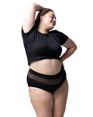 Goat Union overnight underwear front view with full-coverage leak protection for a restful night's sleep