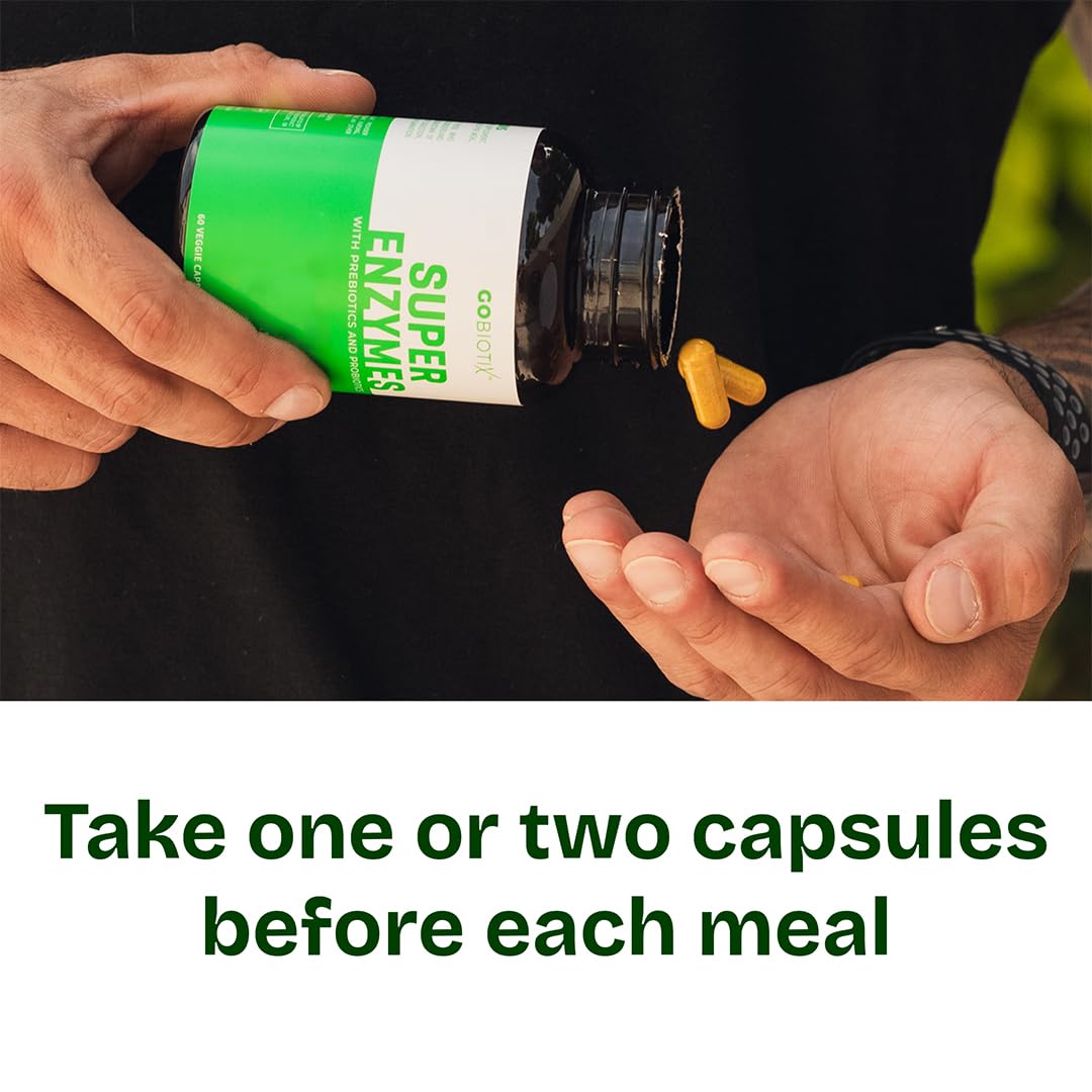 GoBiotix label showing 60 capsules in one month supply