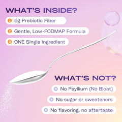 Scoop with powder indicating convenient measurement.