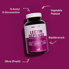 GOBIOTIX Lectin Defense capsules in pack, easy daily intake for gut comfort.