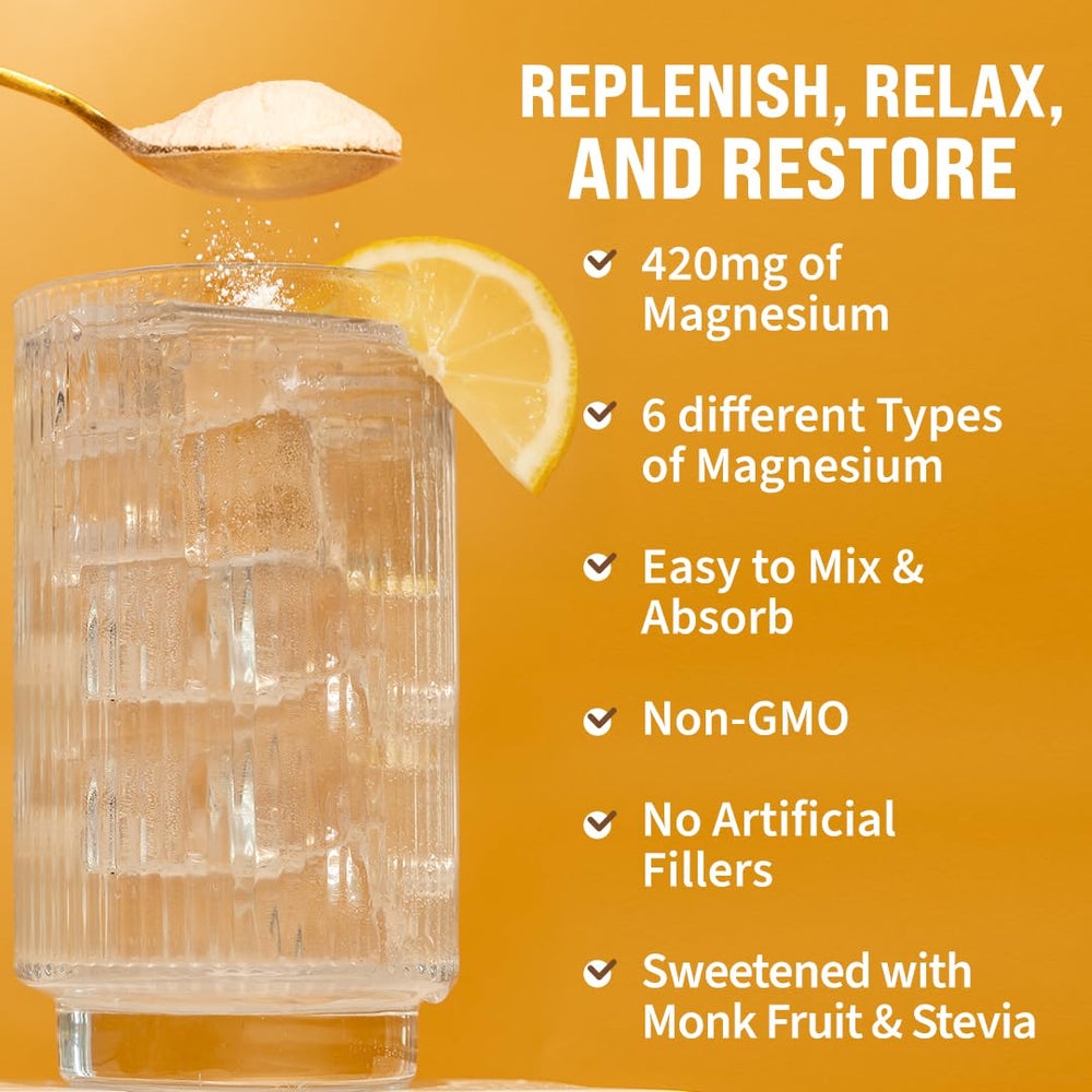 GoBiotix lemon lime flavor powder poured into a glass of cold water.