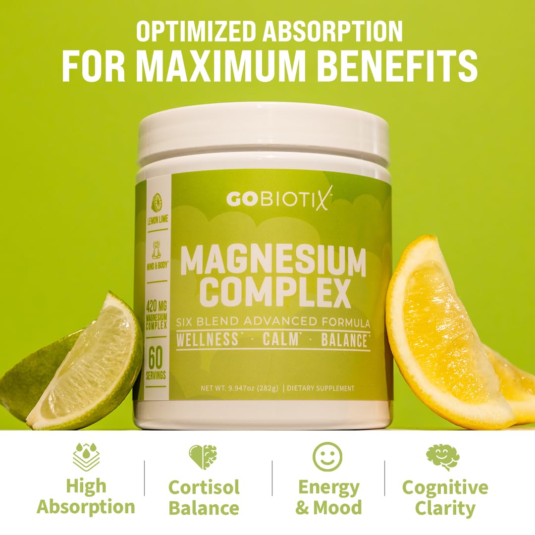 GoBiotix magnesium powder dissolving in water to create a refreshing drink