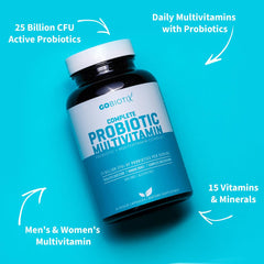 Closeup of GOBIOTIX probiotic capsules highlighting texture and potency