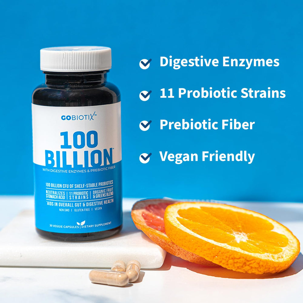 GOBIOTIX Organic Fruit Blend capsules promote immune-friendly nutrition and digestive balance.