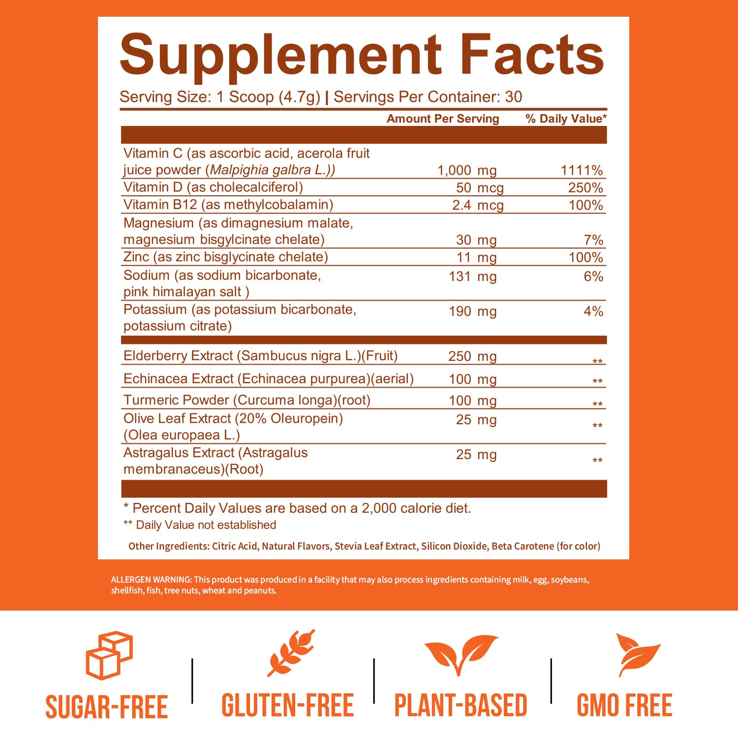 GOBIOTIX Vegan Non-GMO Sugar-Free label signals clean wellness choice.