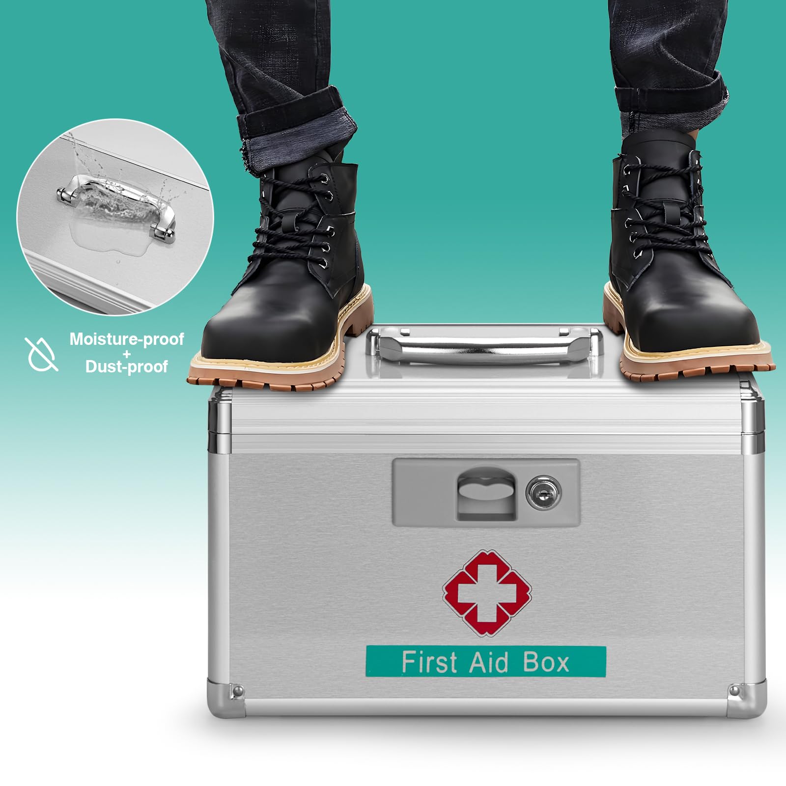 GODLONSEN box shown in dorm or office setup for discreet meds