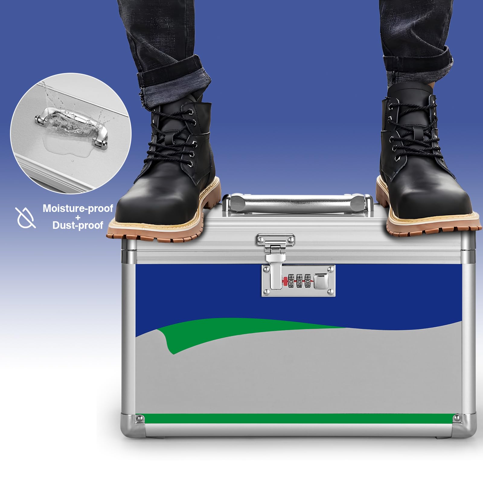 GODLONSEN first aid box open tray reveals organized interior
