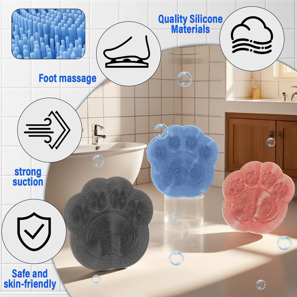 GoetGeas back cleaning pad in shower setup for back washing