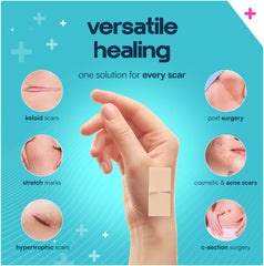GoGleefy scar tape cut-to-fit demonstration for precise scar coverage.