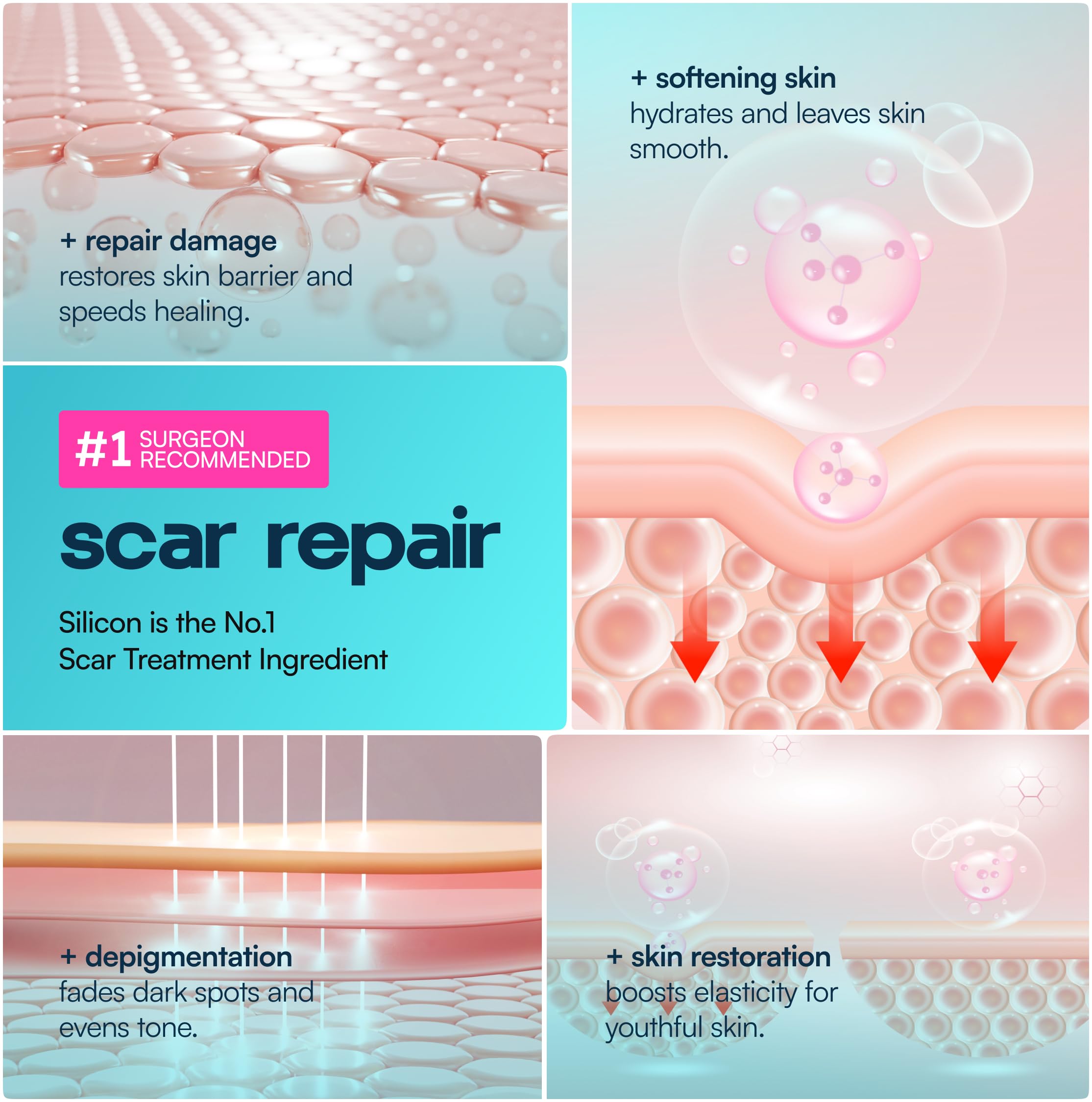 GoGleefy scar tape appears invisible and breathable on skin for daily wear.