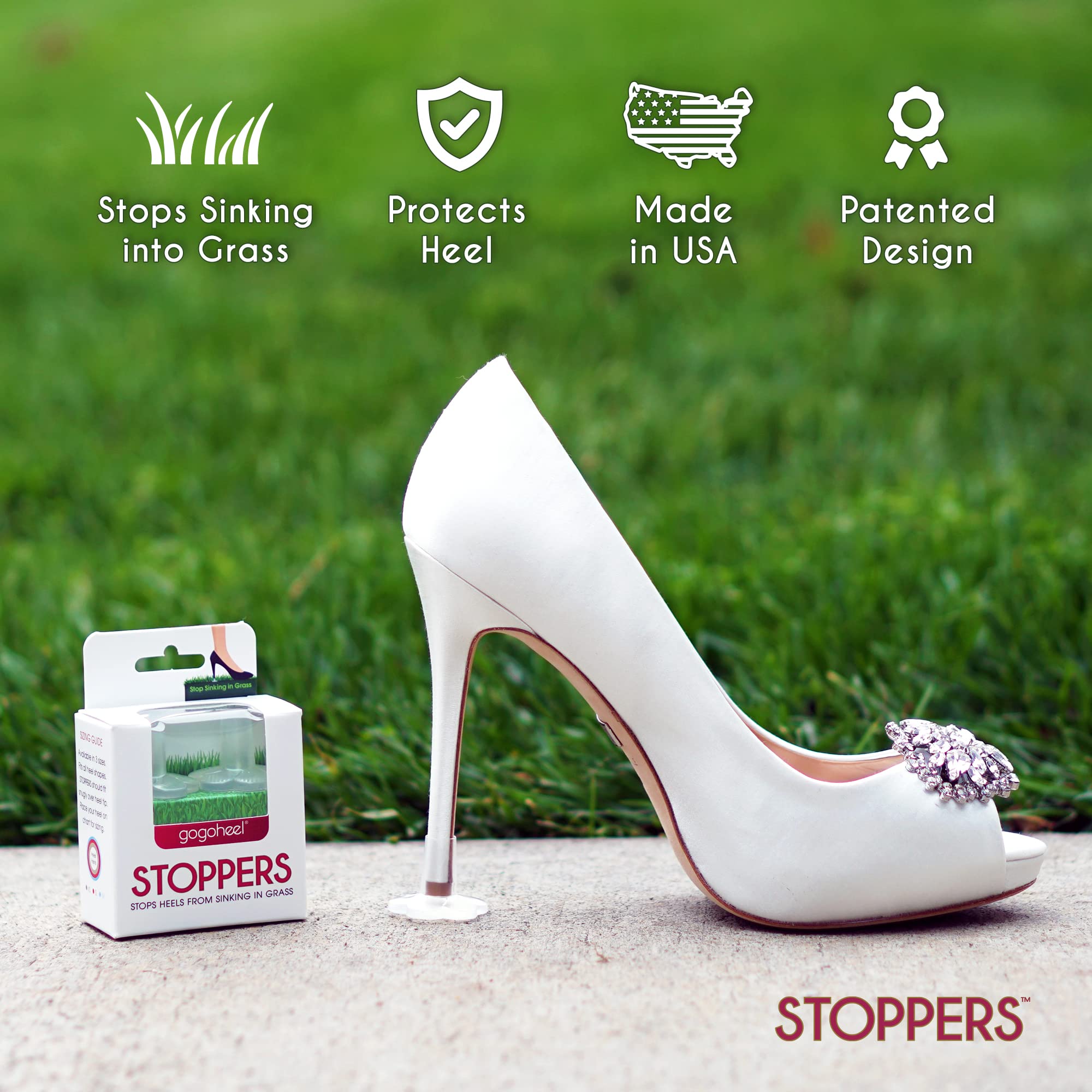 GoGo Heel Stoppers wide-base demo highlighting improved balance