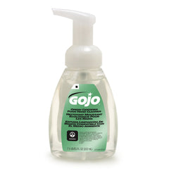 GOJO foam hand cleaner in dispenser showing quick foaming action.