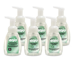GOJO Green Certified Foam Hand Cleaner front bottle, fragrance-free for sensitive skin.