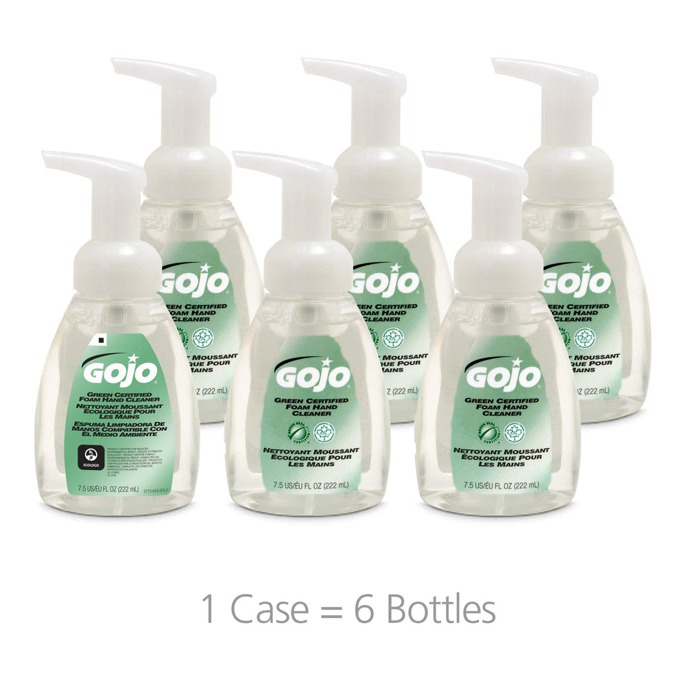 GOJO fragrance-free label indicating unscented formulation for sensitive environments.