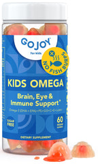 GOJOY NATURALS GOJOY Kids Omega-3 Gummies bottle showcasing clean, plant-based brain support.