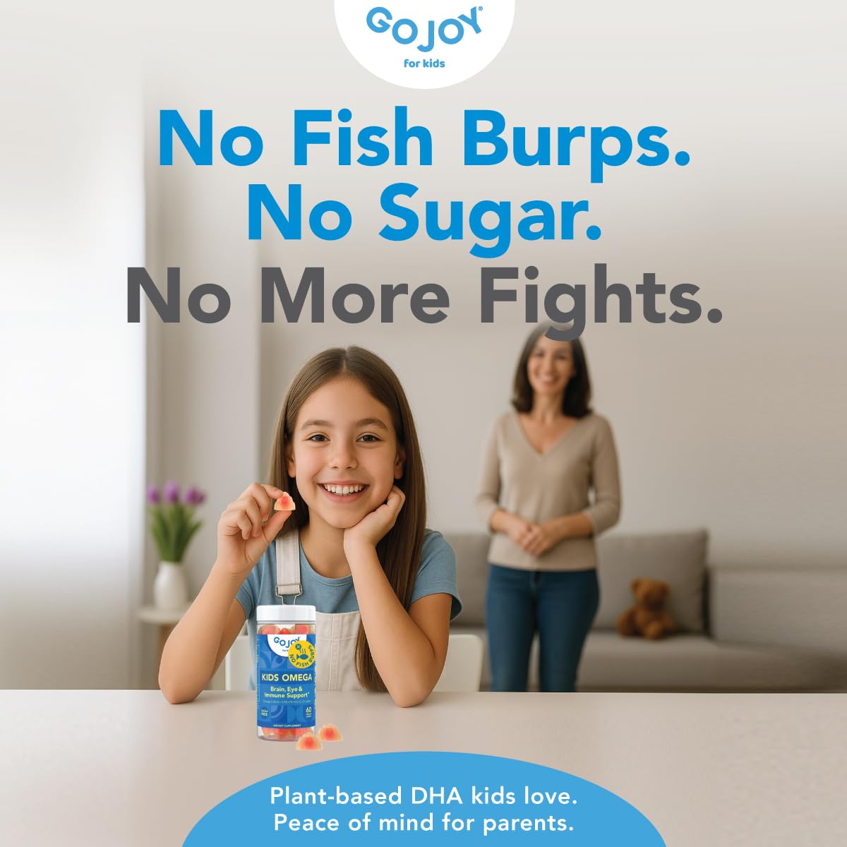 GOJOY Kids Omega-3 gummies with lutein and zeaxanthin for eye health.