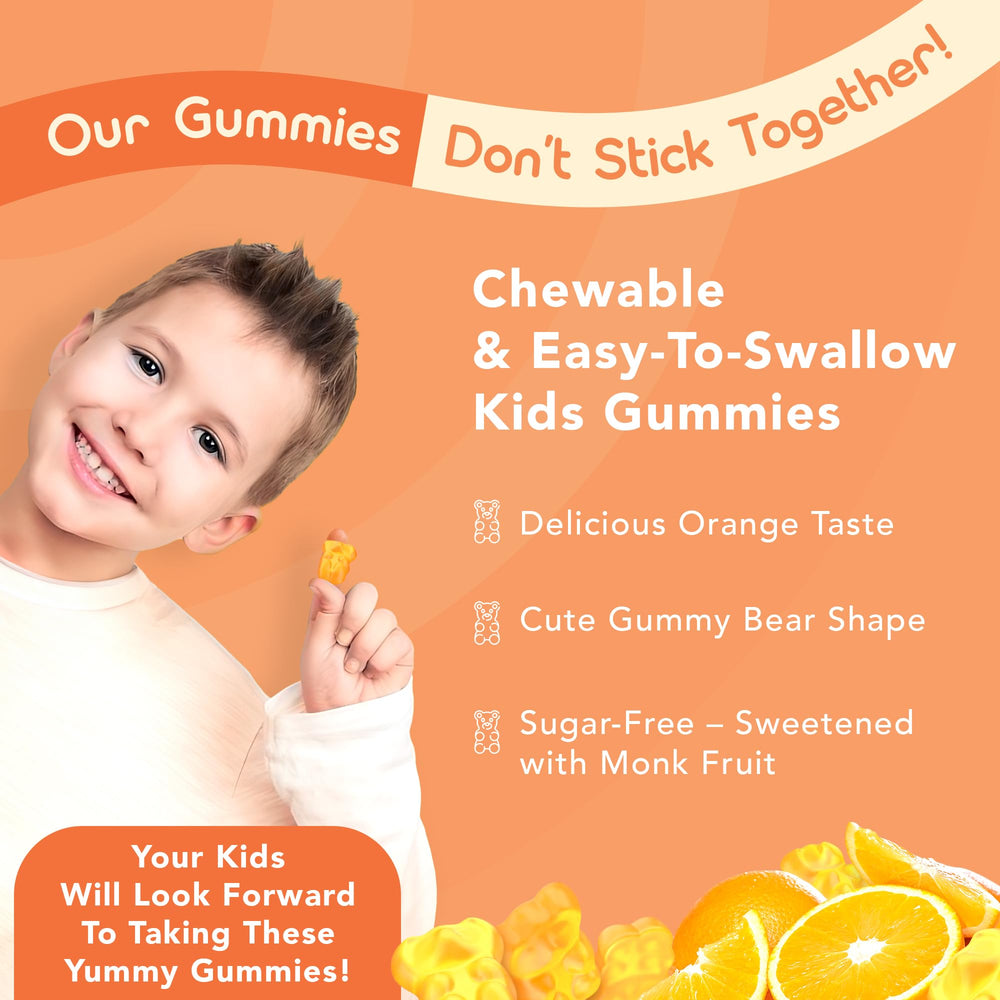 GOJOY NATURALS kid-daily-use photo emphasizes bite-sized study support.