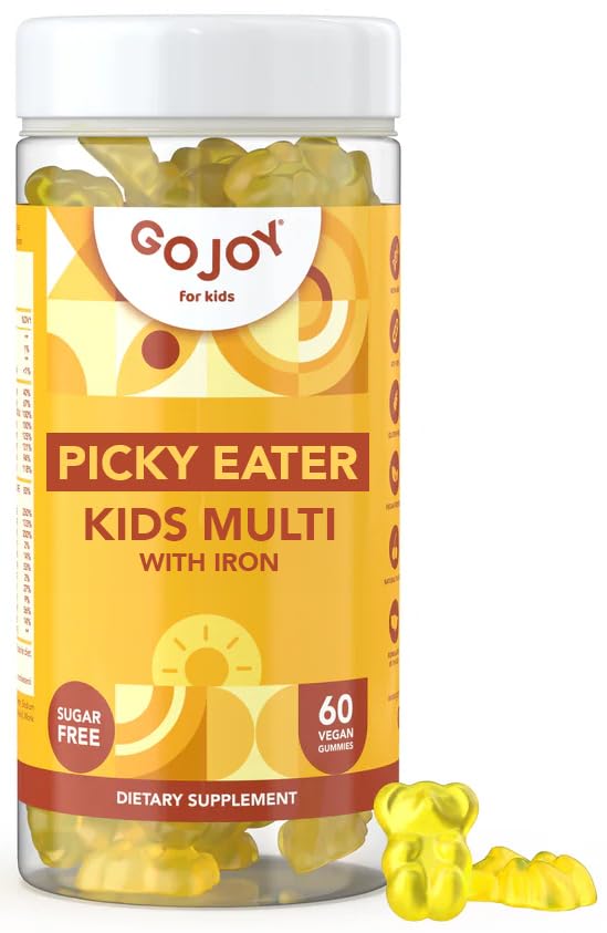 GOJOY NATURALS picky-eater gummies bottle, daily kid nutrition benefit
