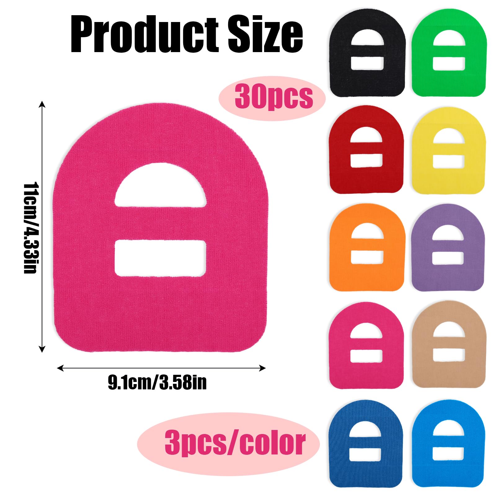 Goktvai adhesive patches color swatches show durable, breathable options for active days