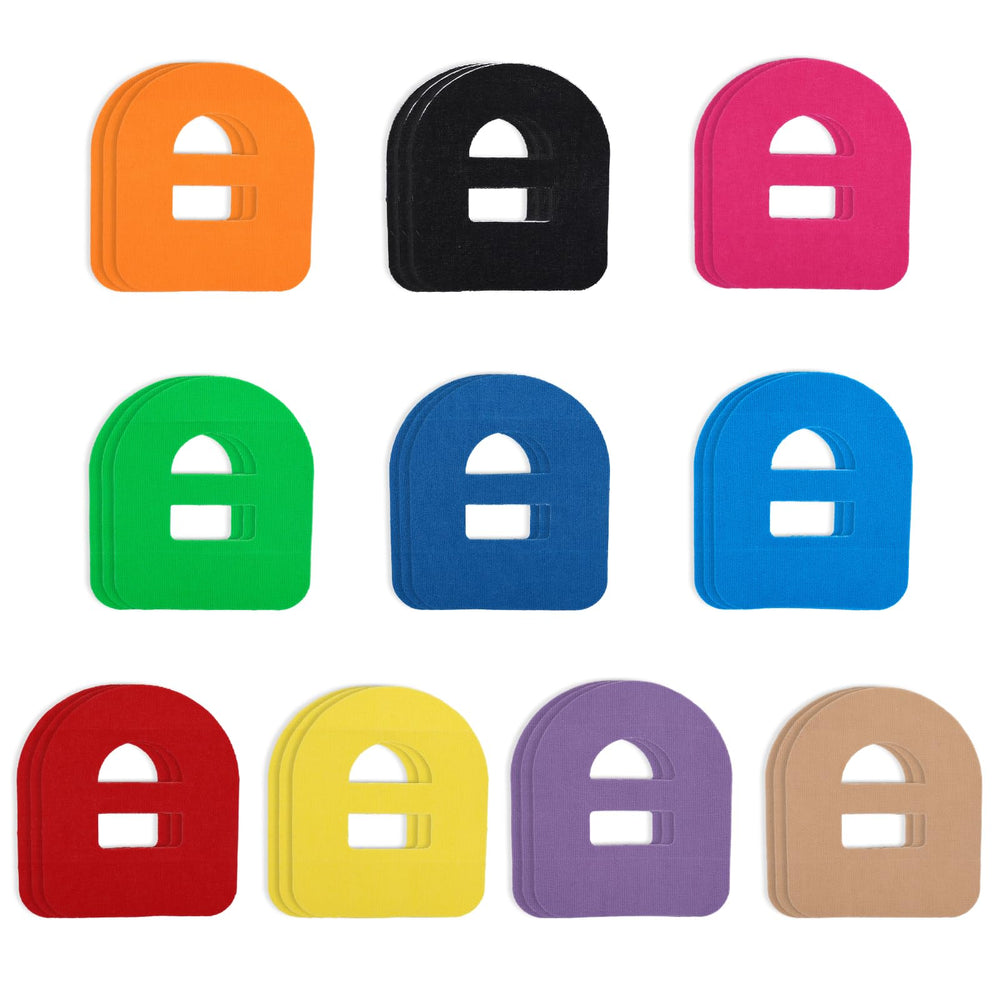 Goktvai Omnipod 5 patches pack with 30 patches in ten colors for versatile wear