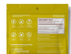 Go-Lacta organic moringa leaves close-up, nutrient-rich source for lactation support