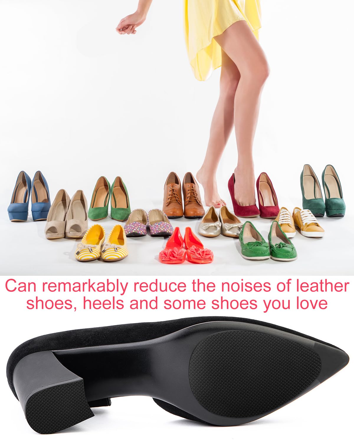 Golbylicc anti-slip texture reduces slipping and quiets footsteps.