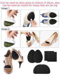 Golbylicc non-slip shoe pads oval shape protects heel area and enhances traction.