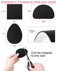 Golbylicc non-slip shoe pads semicircular shape provides reliable heel support.