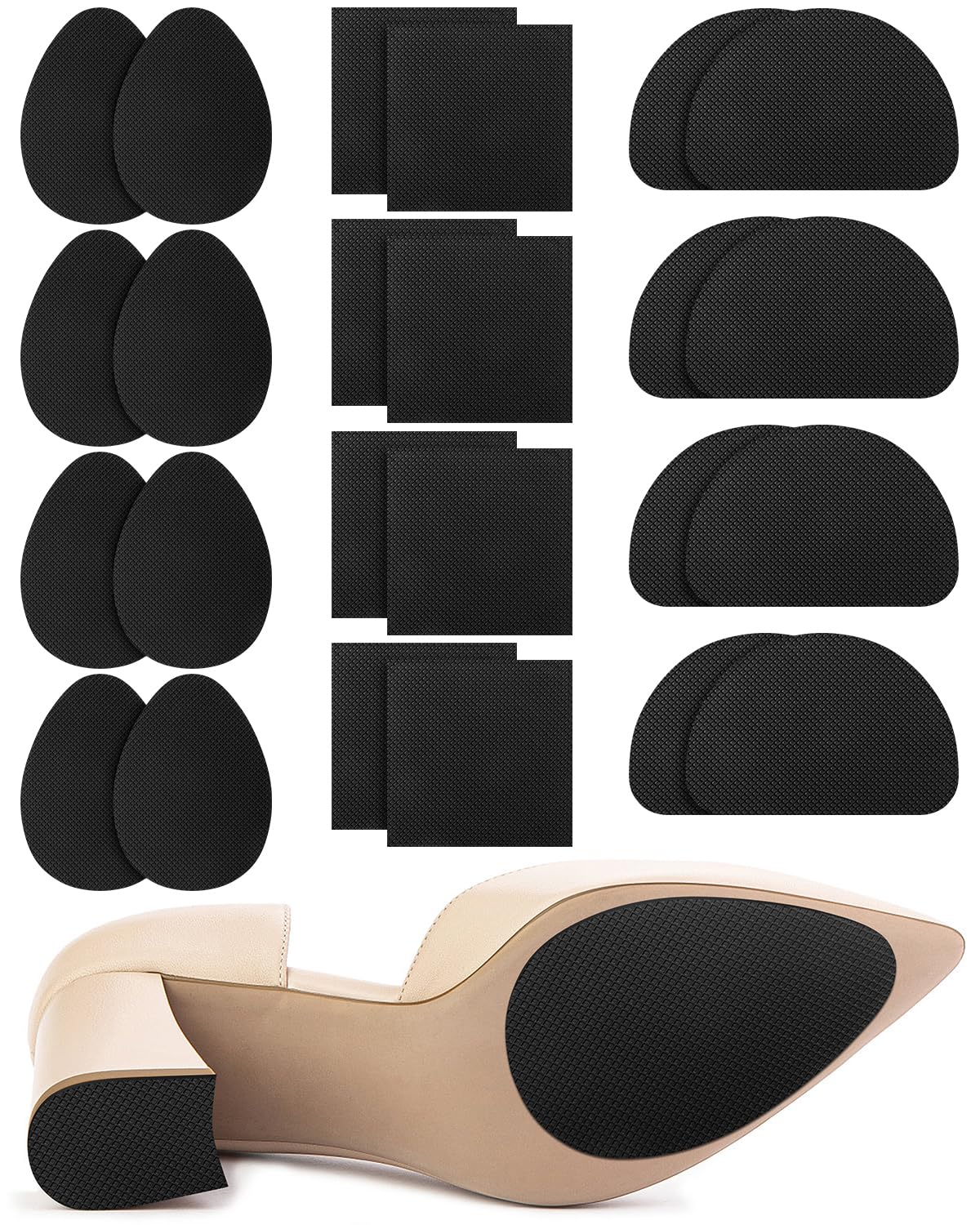 Golbylicc non-slip shoe pads square shape for stable grip indoors and outdoors.
