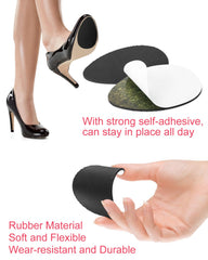 Golbylicc self-adhesive back sticks securely to various shoe bottoms.