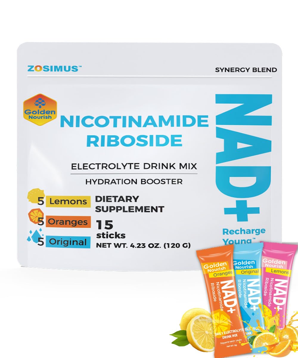 Golden Nourish electrolytes powder packets pour for rapid hydration and clean energy support