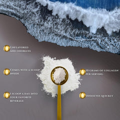 GOLDOPUS collagen being mixed into a glass for daily use