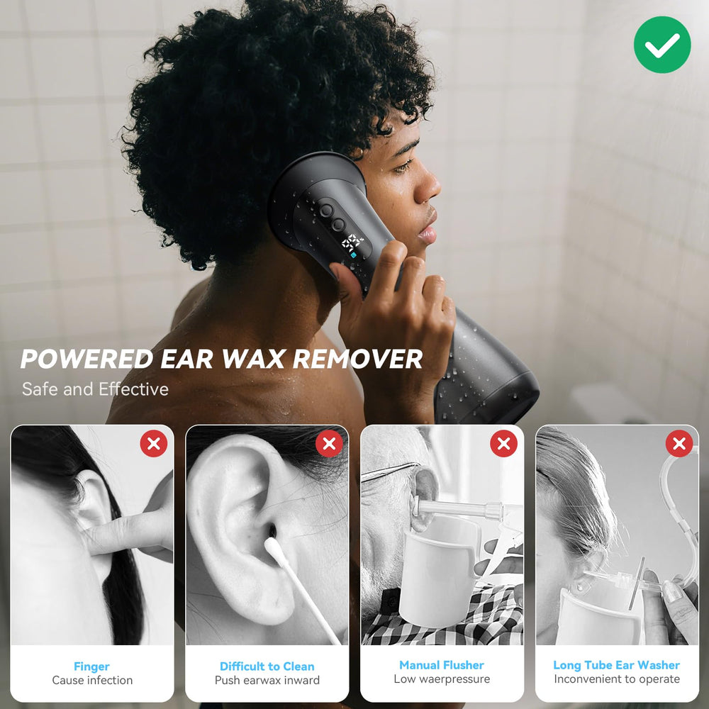 GOLFOEE ear cleaner battery portrait, long-lasting power for extended sessions.