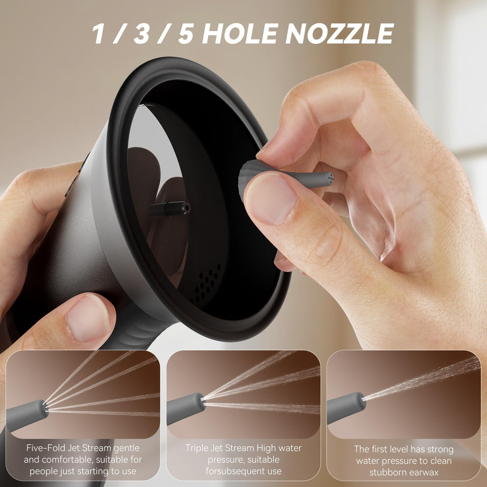 GOLFOEE ear cleaner IPX7 design image, waterproof and safe for water use.