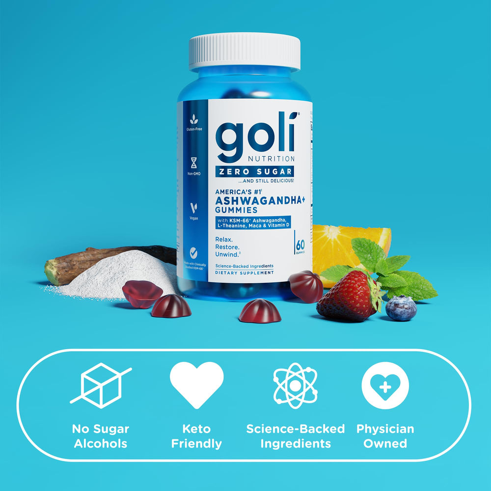 Goli gummies texture close-up highlighting berry flavor