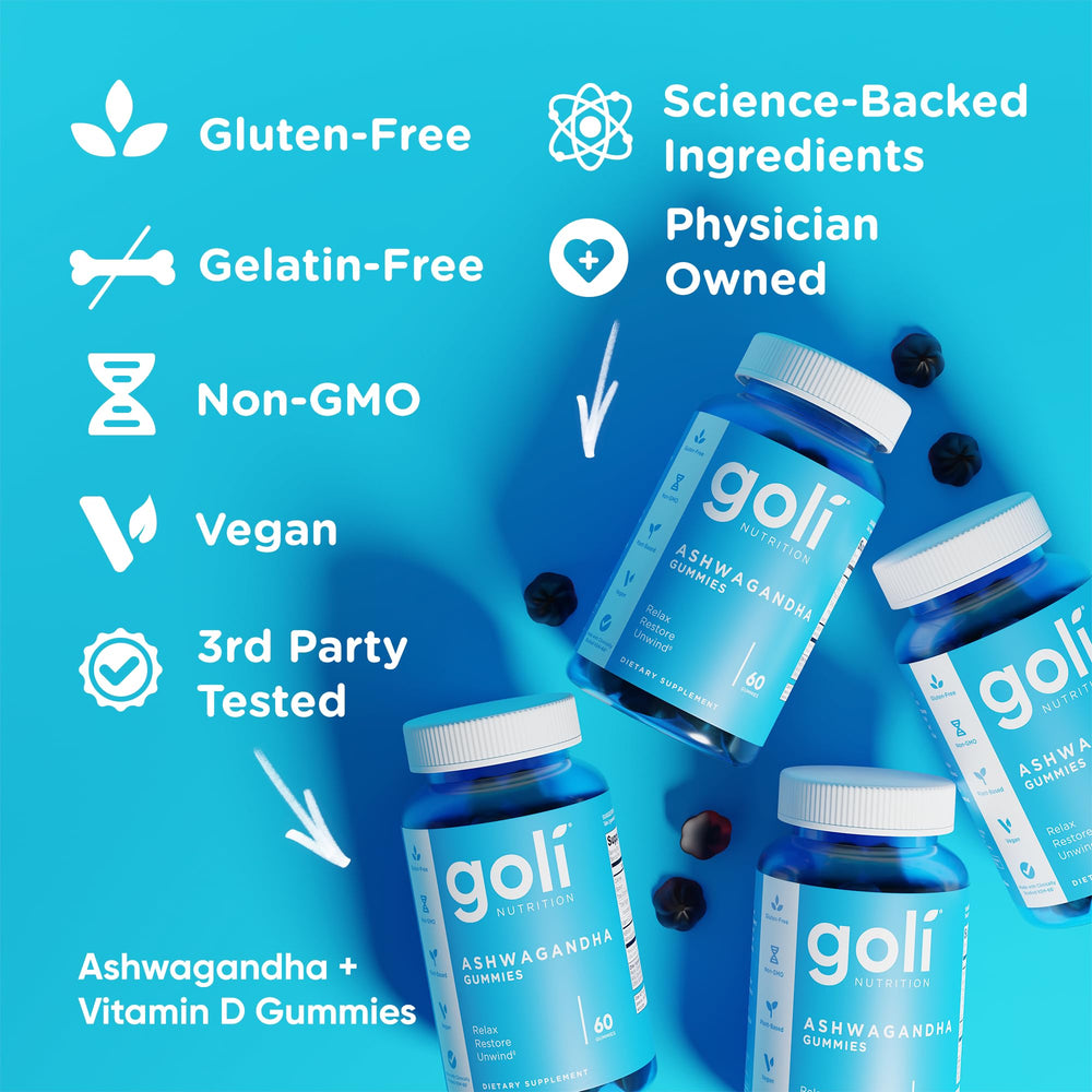 Goli Ashwagandha Gummies vitamin-d ingredient icon highlighting added vitamin D.