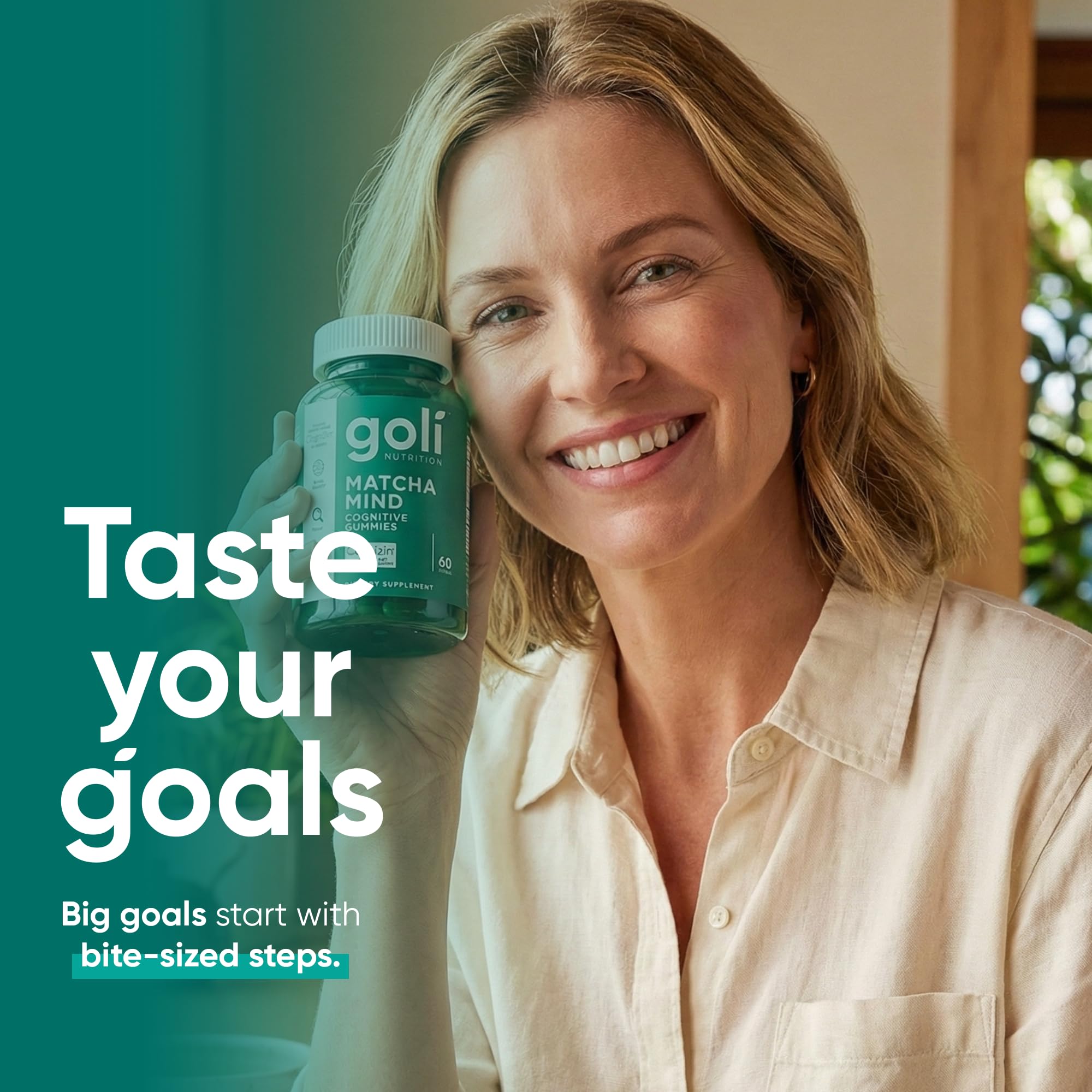 Goli Matcha Mind Green tea leaves show natural energizing origin